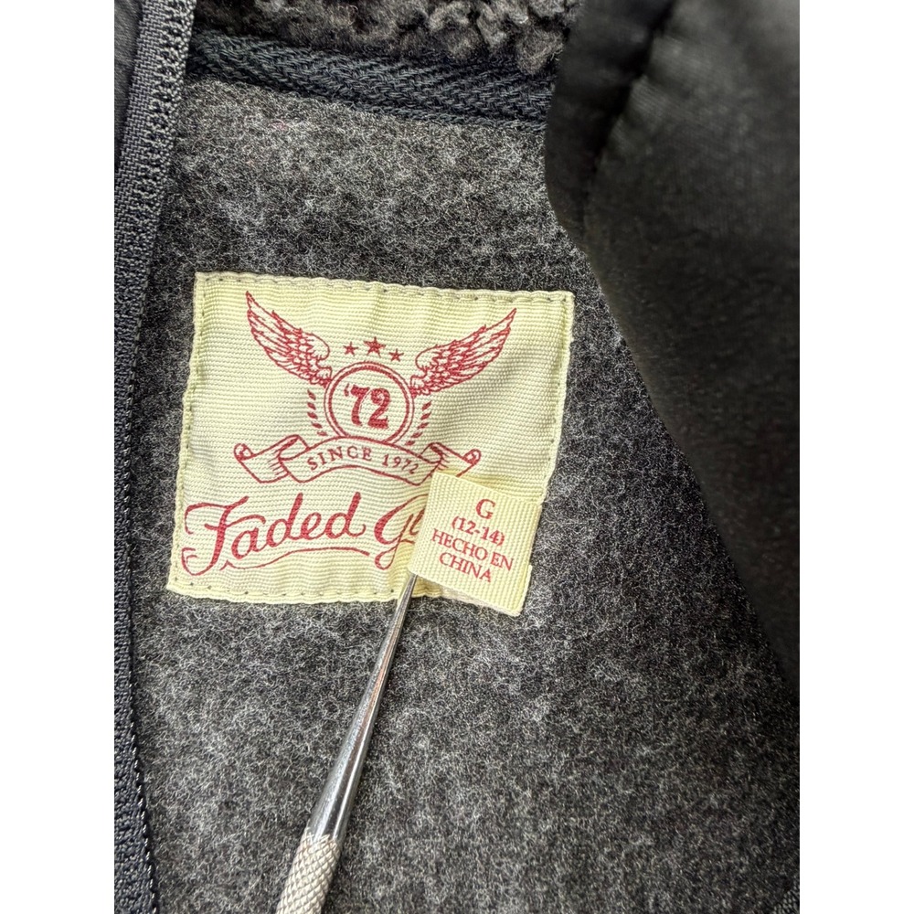 Faded Glory Womens Greystone Marled Knit Full Zip Sherpa Collar Vest Large 12-14 - Picture 6 of 10